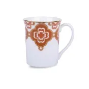 【NORITAKE】彩韻四葉草-馬克杯310ml(橘色)