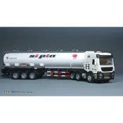 TWTS 精選 1:64 油罐車 油罐拖車 模型  車頭可分離,油箱可開啟 合金模型