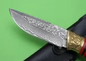 [勝虎堂]_野外生存戰術 大馬士革手工獵刀 軍刀 藍波刀 刀具 開山刀 彈簧刀 蝴蝶