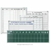 悅適影音教學導覽用品 ＊全省配送＊GB-07A 客製化行事曆黑白板/可訂特殊尺寸/偏遠地區運費需補貼