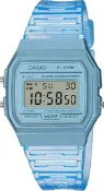 CASIO 卡西歐 半透明果凍錶 學生錶/當兵 F-91WS-2 電子錶 附台灣卡西歐保卡才是公司貨【時間光廊】
