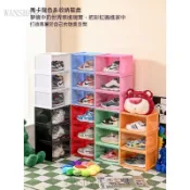 ✨免運可開發票#RMAX馬卡龍鞋盒亞克力透明AJ球鞋收納盒彩色塑料鞋櫃防氧化展示箱
