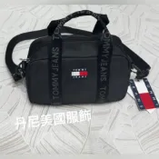 (店+)【TOMMY HILFIGER】Tommy Jeans 黑色 刺繡 小標Logo 手提 側背包 相機包 全新美國正品 現貨秒發
