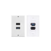 (店+)【婕樂數位】HDMI資訊面板 USB面板模組 面板插座 HDMI+USB 壁板 訊號插座 室內裝潢 工程設計