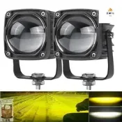 【哆啦A夢的百寶屋】切線型30W白黃雙色 LED工作燈 魚眼燈倒車燈車頂燈照明燈 投射燈 照輪燈霧燈大燈探照燈照地燈