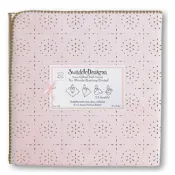 全新  *美國 SwaddleDesigns* 頂級多用途嬰兒包巾  粉紅色/白色各一