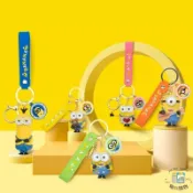 現貨 禮物 🍌正版授權卡通 小小兵 MINIONS 生肖 小黃人 鑰匙扣 神偷奶爸 公仔 汽車鑰匙鏈圈 禮品 鑰匙圈