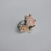 紙花，人造道具梔子花與小花，淡粉色系