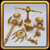 廠商爆促#Cosplay武器道具_游戲王_千年七神器_  千年智慧輪   遊戲王模型  機甲  遊戲王公仔