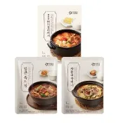 【韓味不二】OURHOME韓國湯品鍋物300gX1包(牛五花大醬湯/泡菜豬肉湯/辣牛肉湯/乾明太魚湯)