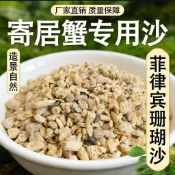 🔥臺灣發貨🔥菲律賓珊瑚沙貝殼沙蟹珊瑚寄居蟹魚缸專用底砂純天然墊材珊瑚砂