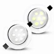 【KISS QUIET】24入組 8W LED崁燈 開孔9.5cm(鹵素燈 崁燈 投射燈 嵌燈 燈泡 小射燈 LED崁燈)