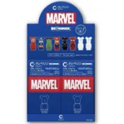 BE@RBRICK 庫柏力克熊 x Cleverin日本加護靈 漫威Marvel 造型容器