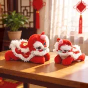 【❤️台灣出貨❤️】 國潮文化 醒獅 高檔 玩偶娃娃 獅子擺件 送禮 新居 喜慶可愛舞獅 毛絨公仔 玩具裝飾