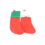 (店+)聖誕襪 素面聖誕襪 (空白無圖) /一個入 耶誕襪-AA5220  耳掛式  不織布聖誕襪