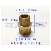 (店+)2分外牙轉3分外牙 六角立布接頭 雙外牙轉接 變徑轉接頭 異徑轉接頭 水管配件 轉接頭銅頭 轉換頭 立布異轉