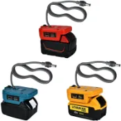百家樂百貨市場 適用得偉20V米沃奇牧田18V mini迷你電池適配器18AWG Type-C USB