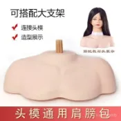 🔥桃園有貨🔥美髮用模特頭支架帶肩膀假人頭模肩包託模具底座模型公仔頭展示架 CGBM
