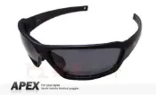 【APEX】J86 黑 polarized 抗UV400 寶麗來偏光鏡片 運動型 太陽眼鏡 附原廠盒擦布