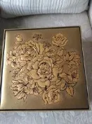 【高雄新竹可面交】《漢來大飯店》情月典藏禮盒 金色玫瑰花 喜餅/月餅空盒 150元