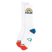 【Bratpack】POLER MOUNTAIN RAINBOW SOCK 山岳彩虹 / 中長襪 / 男襪 / 白