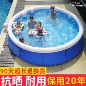 【免運】圓形充氣游泳池大型家用大人兒童加厚家庭小孩戶外超大支架戲水池