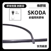 世茂嚴選 SM雨刷膠條 橡膠版 Skoda Octavia 3 代 5E3 2013後 軟骨包覆 b24+19 後雨刷