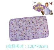 出口Sofia The First蘇菲亞公主紫底城堡印花款床墊(70*120cm)也可以當幼稚園午睡墊NG款
