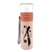 【安妮兔】健康反轉玻璃瓶400ml-粉橘 P-A125P