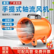 時悅商行 【台灣公司】手提式軸流風機220v送風機家用小型排風機有限空間通風設備鼓風機