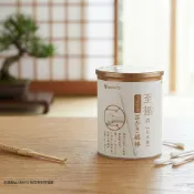 一品川流 日本SANYO白360度耳扒紙軸棉花棒-100支入x1罐