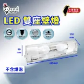 (店+)【spirit 電精靈】雙座壁燈 光源另計 E27燈具 加蓋燈具 壁燈 走廊 廚房 廁所 陽台 倉庫 電梯 樓梯間 不鏽鋼底座 防潮燈