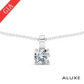 ALUXE 亞立詩 GIA 0.30克拉 DSI1 3EX 18K金 經典優雅 鑽石項鍊 NS0670
