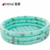 轉機商店 【加厚三環】充氣水池 兒童游泳池 嬰兒戲水池 釣魚池 海洋球池 戶外玩水 居家戲水 150x40cm 安全防漏 可愛造型 夏日必備