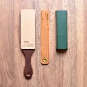 Leather Paddle Strop 雙面皮革盪刀板/青土棒組合優惠