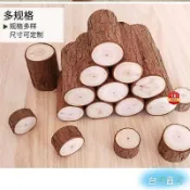 台灣免運出+24H🔥裝飾擺件壁爐櫥窗陳列客廳木柴道具創意木頭原木木材美式柴火杉木HOISAPP