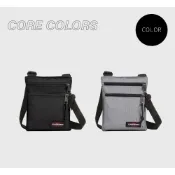 【EASTPAK】RUSHER - CORE COLORS 側/肩背包 防水布料 多隔層口袋 可調式背帶 黑/淺灰