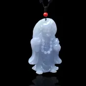紫羅蘭翡翠濟公活佛項鍊 | 天然緬甸玉翡翠A貨 | 送禮