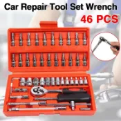 46 pcs socket wrench set car repair tool set spinner handle
