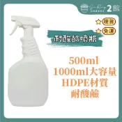 【欣榮二館免運快速出貨】耐酸鹼噴瓶 500ml 1000ml 大容量含噴頭 耐腐蝕  空瓶 不透光 酒精 噴霧罐HDPE