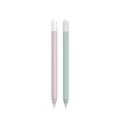 【AHAStyle】Apple Pencil 2代/Pro 超薄矽膠筆套 撞色款（附兩色上蓋）