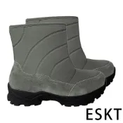 買鞋贈襪【ESKT】男中筒雪鞋『灰』SN281 戶外 露營 休閒 時尚 出國 旅遊 保暖 禦寒 雪鞋 保暖靴 雪靴