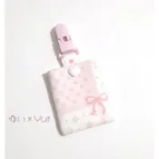 唯小伊手作＊粉粉花心蝴蝶結＊寶寶平安符袋/香火袋/護身符袋/平安福袋＊可愛＊客製