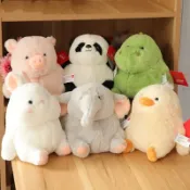 小胖達生活百貨 娃娃 抱枕娃娃 安撫娃娃 絨毛娃娃 動物娃娃 豬 大象 小黃雞 恐龍 兔子 布娃娃 玩偶娃娃 抱枕 交換禮物