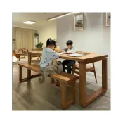 (店+)可客製 實木大板桌 實木桌 餐桌 老闆桌 辦公桌 實木桌 電腦桌 實木餐桌 洽談桌 書桌 長方形工業風 會議桌 長桌