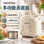 公司貨/隔日達【德國MOVMA★多功能蒸蛋器】早餐機 蒸蛋器 煮蛋神器一鍵速製早餐 定時免看管免早起 “6”大功能