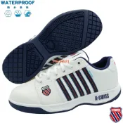 鞋大王K-SWISS 06781-112 白X藍 Eadall WP 防水材質休閒運動鞋【有12號】434K 加贈襪子