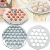 19 37 孔廚房壓面機餛飩製作模具餃子模具製造商 DIY 製造商餃子 Pelmeni 模具意大利面形式
