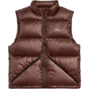 (店+)【STUSSY】115895 Stussy 假日系列 FW25 holiday系列 MICRO RIPSTOP DOWN VEST 刺繡logo保暖 羽絨馬甲 男女同款