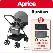 愛普力卡 Aprica RUNRUN 雙向推車 (贈送 lionelo吊掛包)｜雙向自動四輪推車 寶寶手推車
